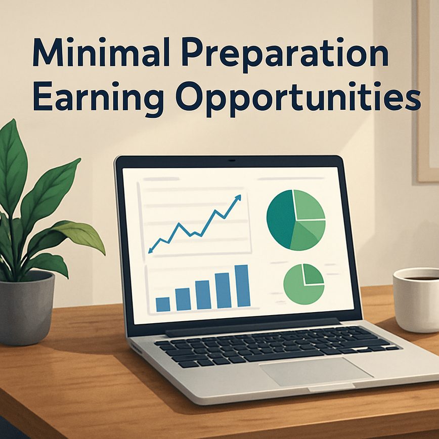 Заработок с минимальной подготовкой